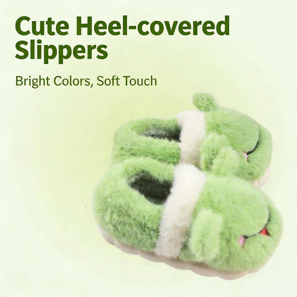 Little-Frog-Plush-Cotton-Slippers