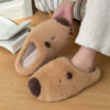 fleece-lined furry slippers