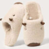 fleece-lined furry slippers
