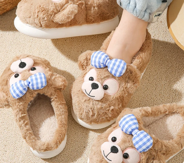 Women-plush-cotton-slippers
