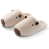 Animal Slippers for Women, Cute Adult House Slipper with Capybara, Fluffy Winter Cartoon Home Shoes