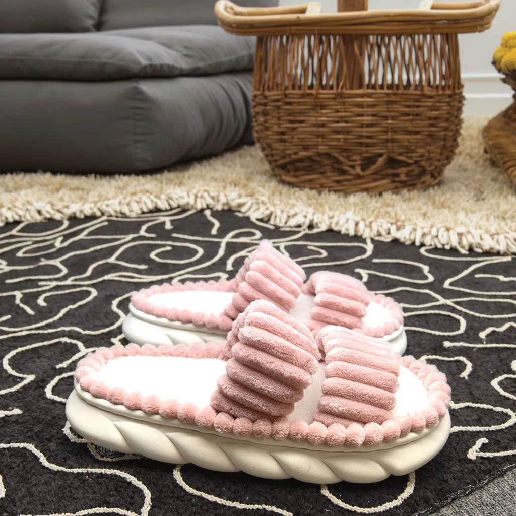 New Design Lovely Home Open Toe EVA Women's for Spring Summer Autumn Cartoon Cute Animal Indoor Linen Comfort