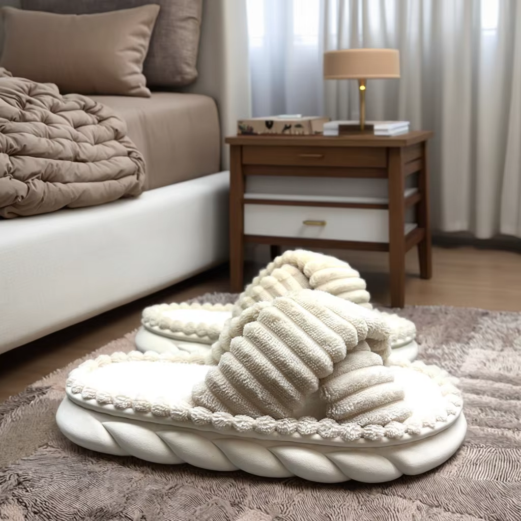 New Design Lovely Home Open Toe EVA Women's for Spring Summer Autumn Cartoon Cute Animal Indoor Linen Comfort
