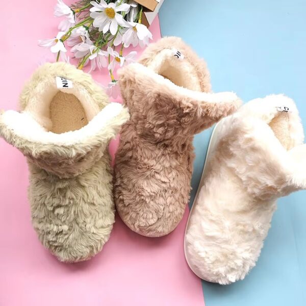 Simple Women's Home Thickened Non-slip Polyester Comfort Winter Leisure Couples Warm Indoor Outdoor Double for