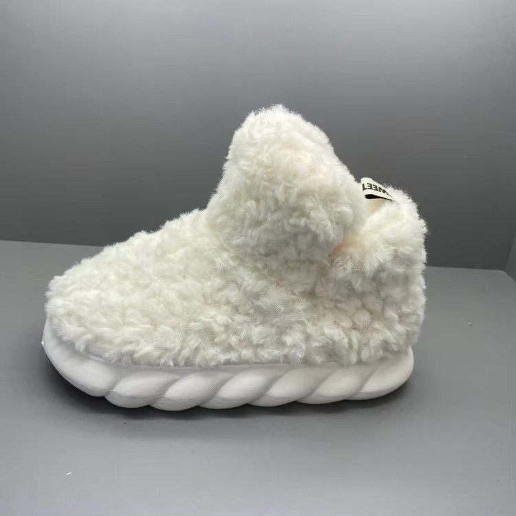 Simple Women's Home Thickened Non-slip Polyester Comfort Winter Leisure Couples Warm Indoor Outdoor Double for
