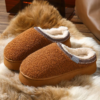 Cross-Border AMMI Fashionable Thick-Soled PVC Outsole Faux Shearling Grain Velvet Winter Snow Boots Indoor Outdoor Non-Slip