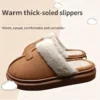Women's Fuzzy Memory Foam Slippers Comfy Soft Winter Slip On House Slippers Bedroom Shoes