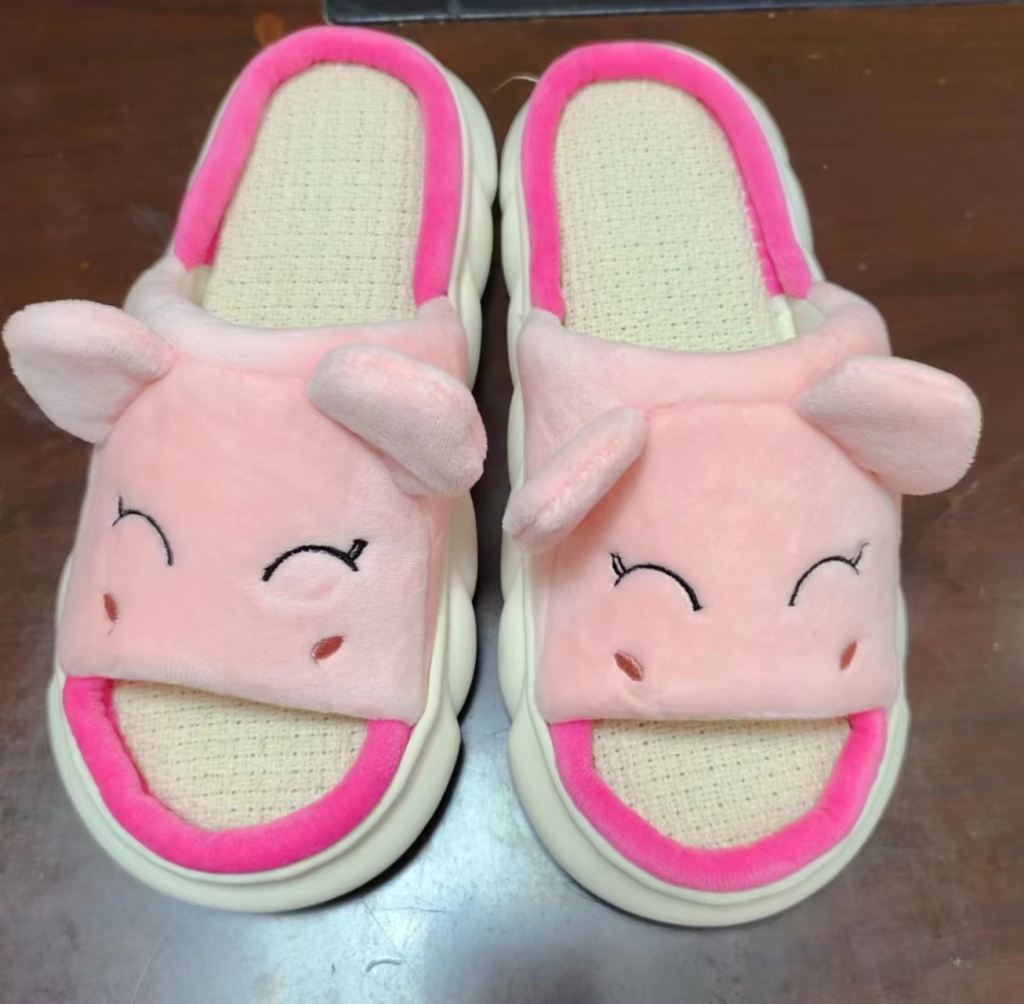 Women's anti-slip and wear-resistant home-use household slippers