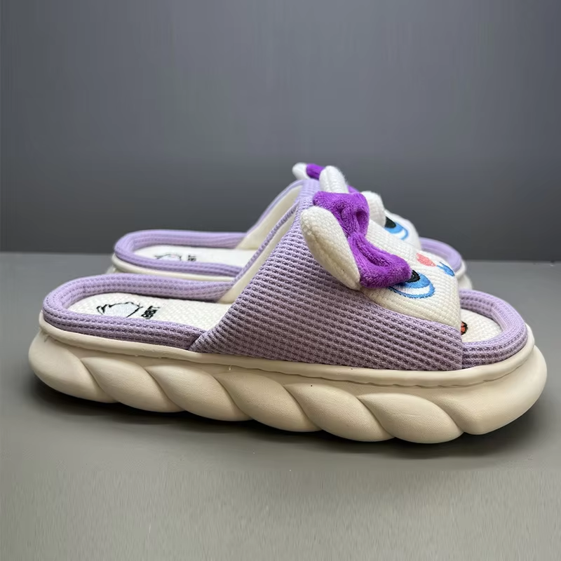 Women's anti-slip and wear-resistant home-use household slippers