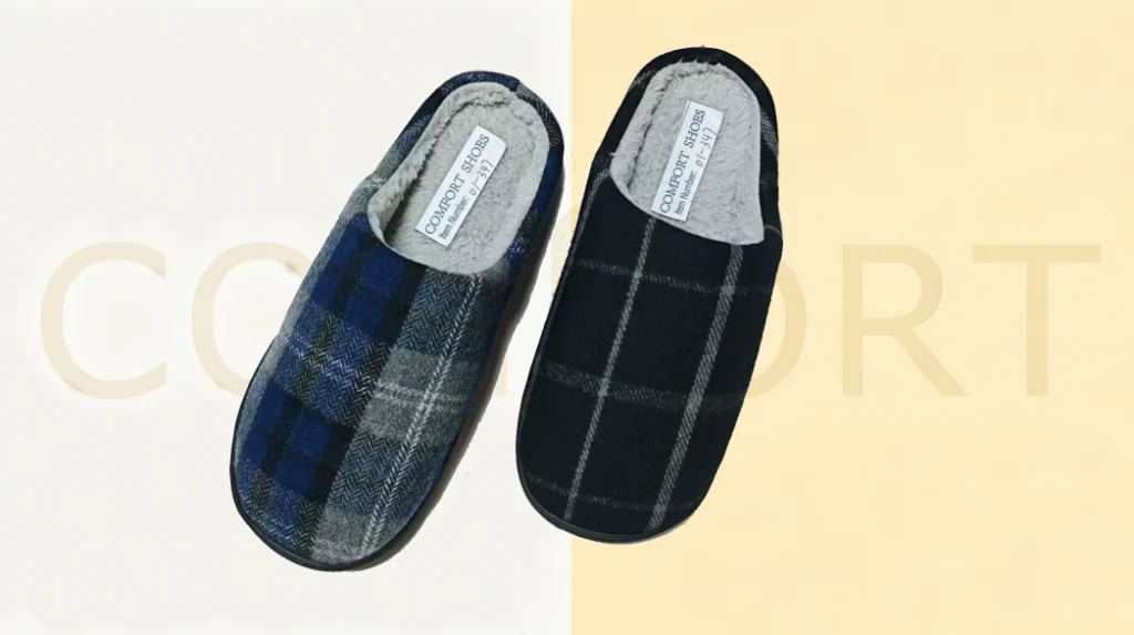 Comfort Mens  House Slippers Slip On Cozy Scuff Shoes