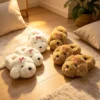 Cute little puppy slippers, keeping you warm during winter