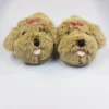 Cute little puppy slippers, keeping you warm during winter