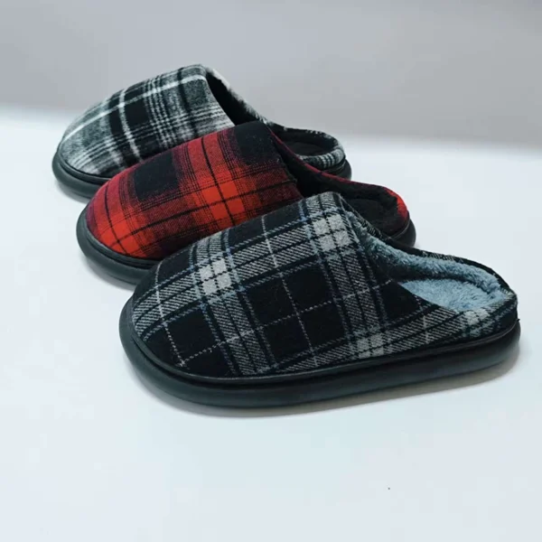 Mens Slippers Slip-On Comfy House Slippers for Men Indoor Outdoor Non-Slip Warm Winter Men’s Bedroom Slippers Size