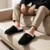 Large-size men's cotton slippers